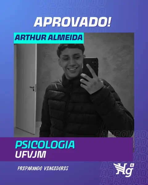 Arte de estudante aprovado do HG6