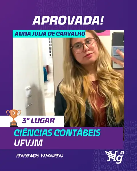Arte de estudante aprovado do HG6
