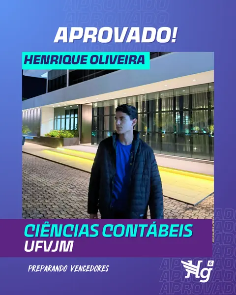 Arte de estudante aprovado do HG6