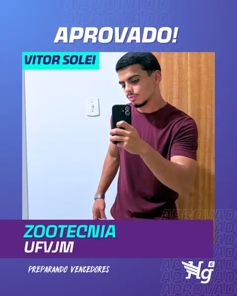 Arte de estudante aprovado do HG6