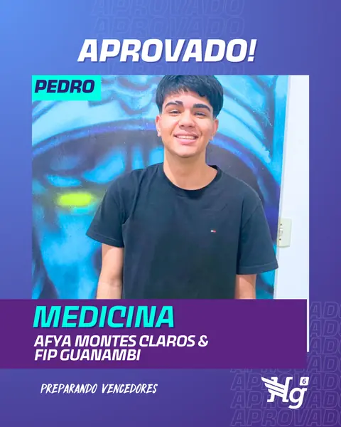 Arte de estudante aprovado do HG6