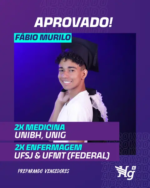 Arte de estudante aprovado do HG6