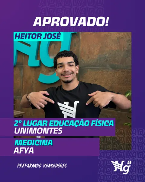 Arte de estudante aprovado do HG6