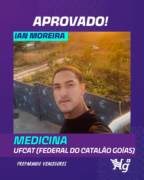 Arte de estudante aprovado do HG6