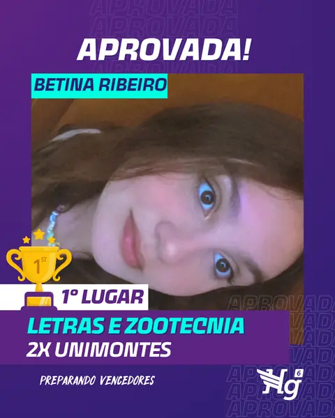 Arte de estudante aprovado do HG6