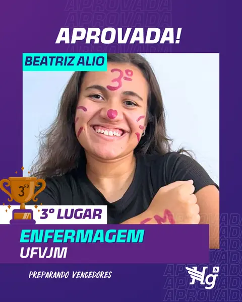 Arte de estudante aprovado do HG6
