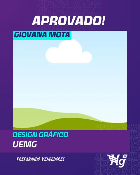Arte de estudante aprovado do HG6