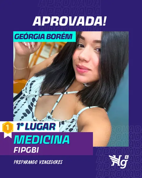 Arte de estudante aprovado do HG6