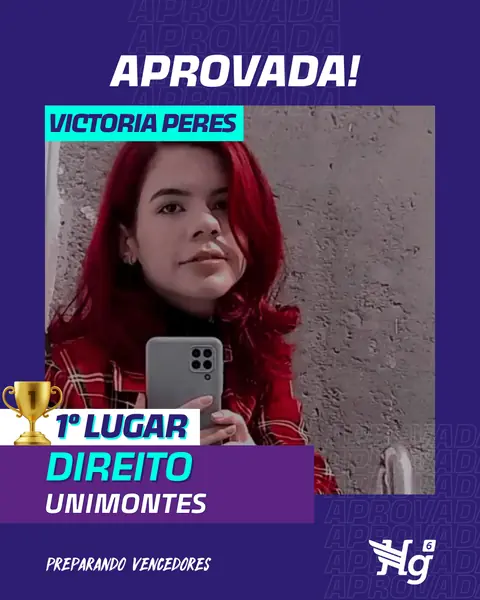 Arte de estudante aprovado do HG6
