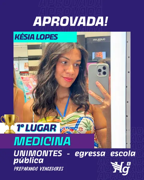 Arte de estudante aprovado do HG6