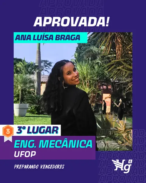 Arte de estudante aprovado do HG6