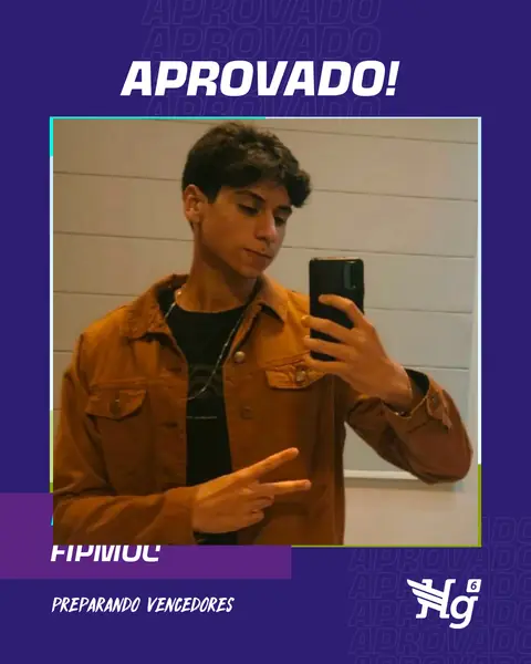 Arte de estudante aprovado do HG6
