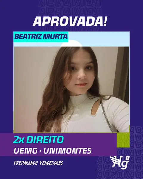 Arte de estudante aprovado do HG6