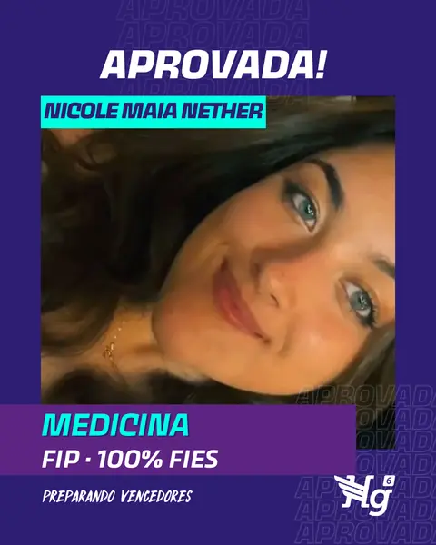 Arte de estudante aprovado do HG6