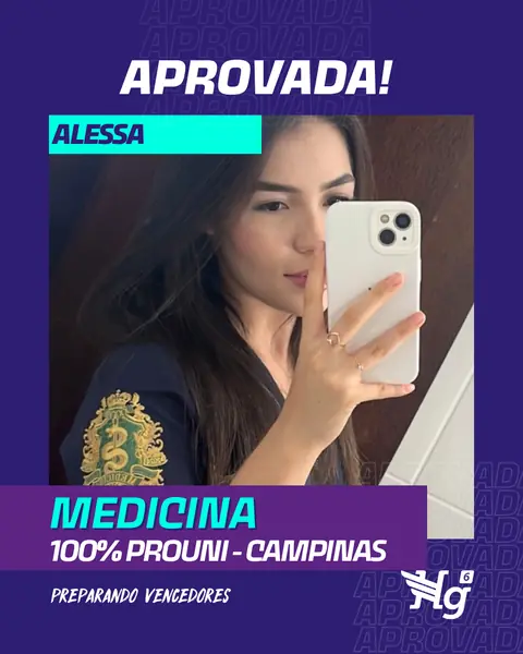 Arte de estudante aprovado do HG6