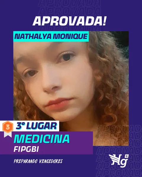 Arte de estudante aprovado do HG6
