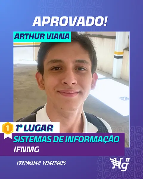 Arte de estudante aprovado do HG6
