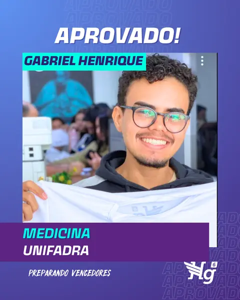 Arte de estudante aprovado do HG6