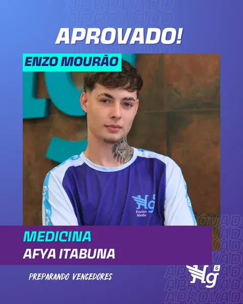 Arte de estudante aprovado do HG6