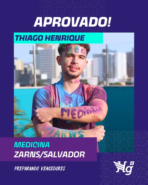 Arte de estudante aprovado do HG6