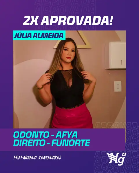 Arte de estudante aprovado do HG6