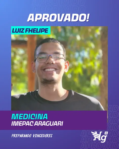 Arte de estudante aprovado do HG6