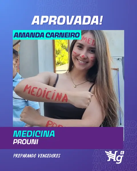 Arte de estudante aprovado do HG6
