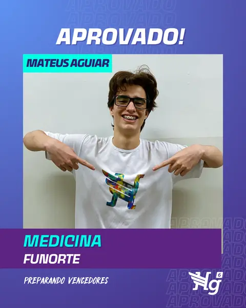Arte de estudante aprovado do HG6