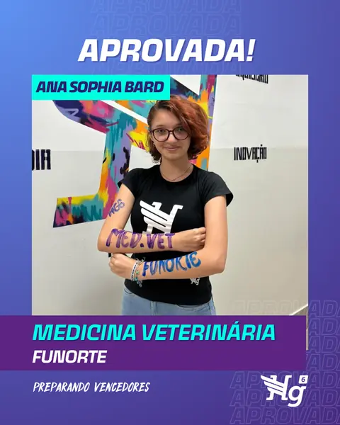 Arte de estudante aprovado do HG6