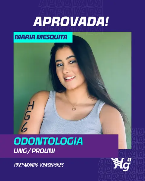 Arte de estudante aprovado do HG6