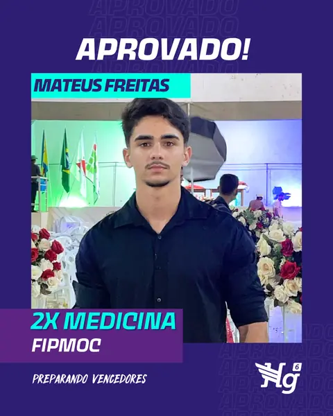 Arte de estudante aprovado do HG6