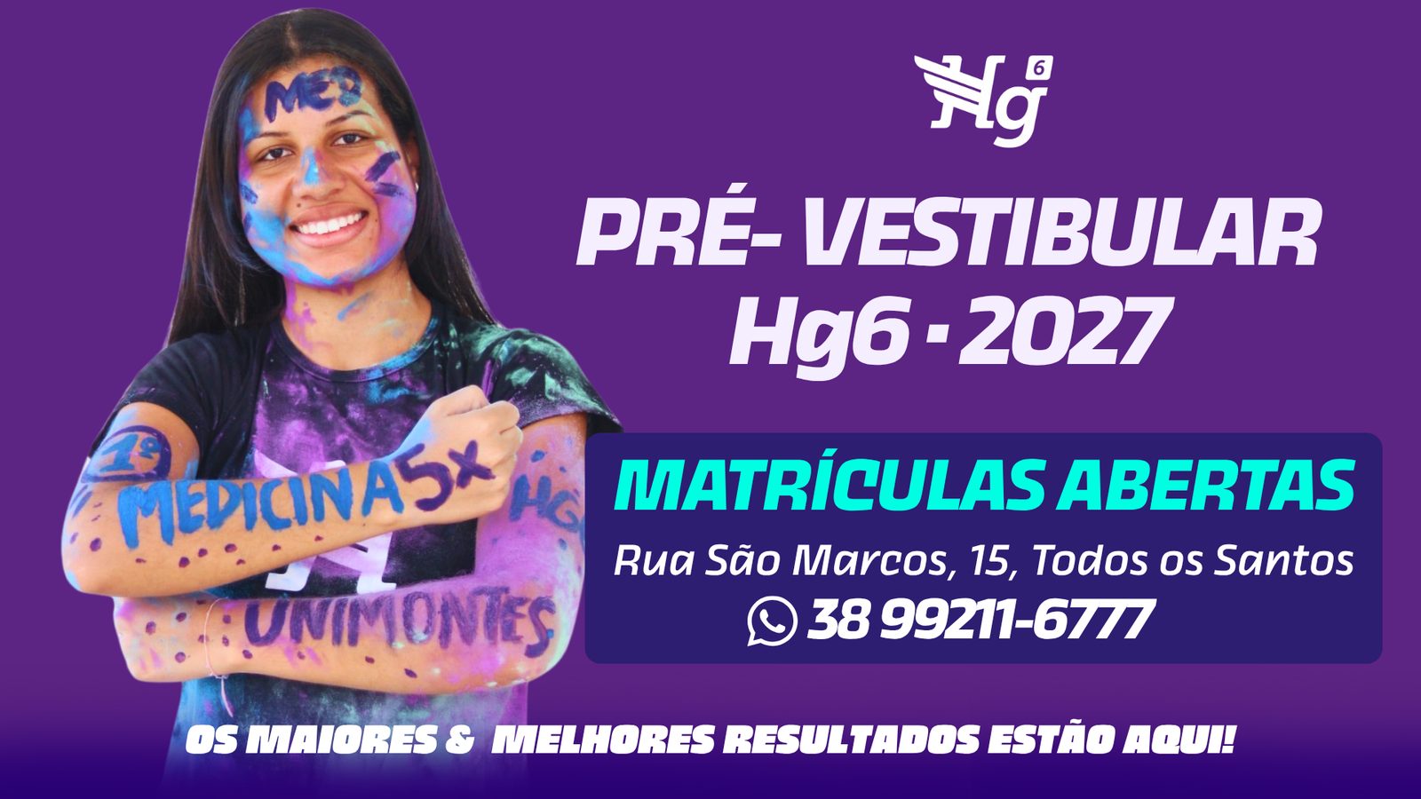 Pré-Vestibular HG6 2027 – matrículas abertas