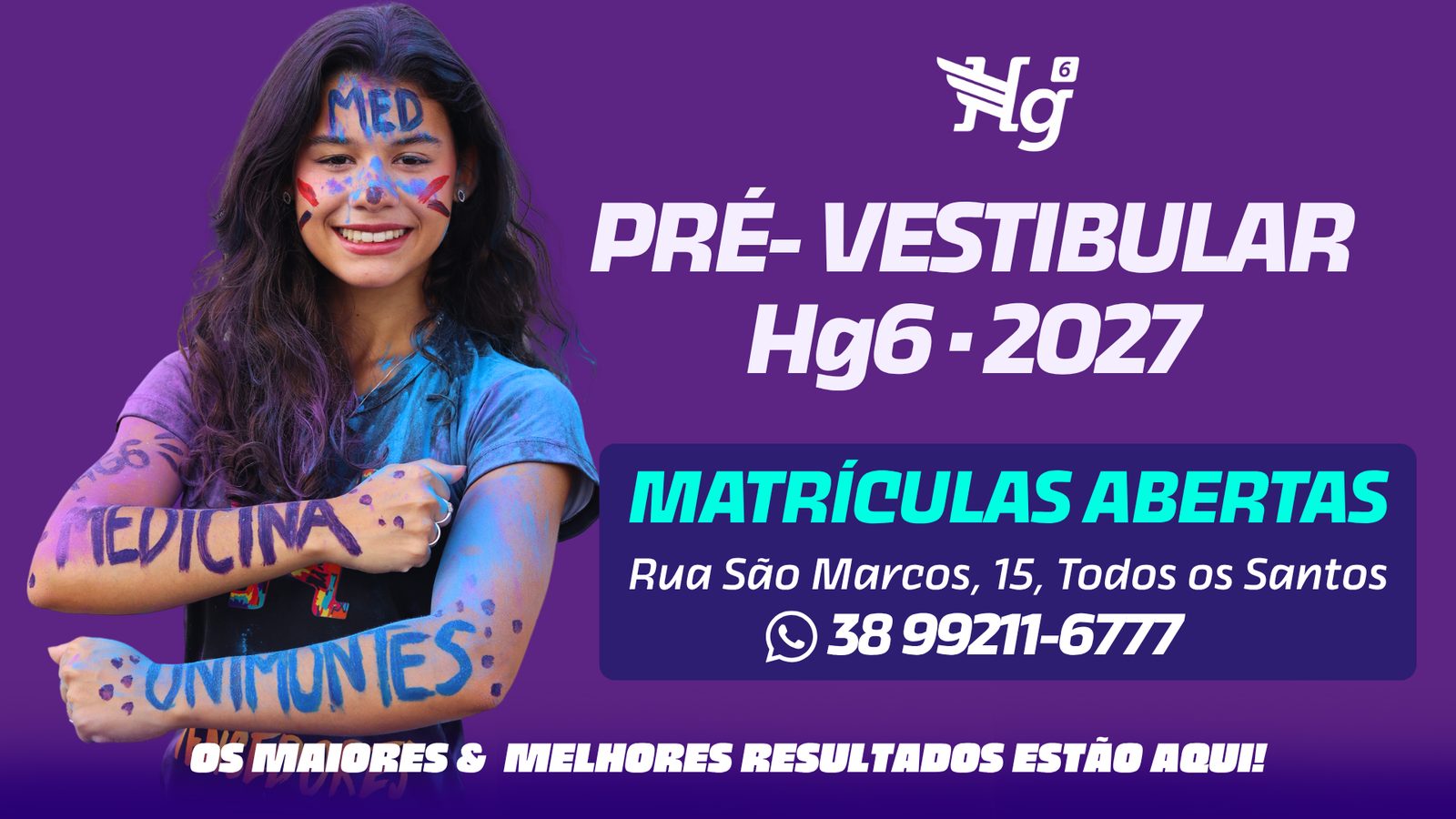 Pré-Vestibular HG6 2027 – matrículas abertas
