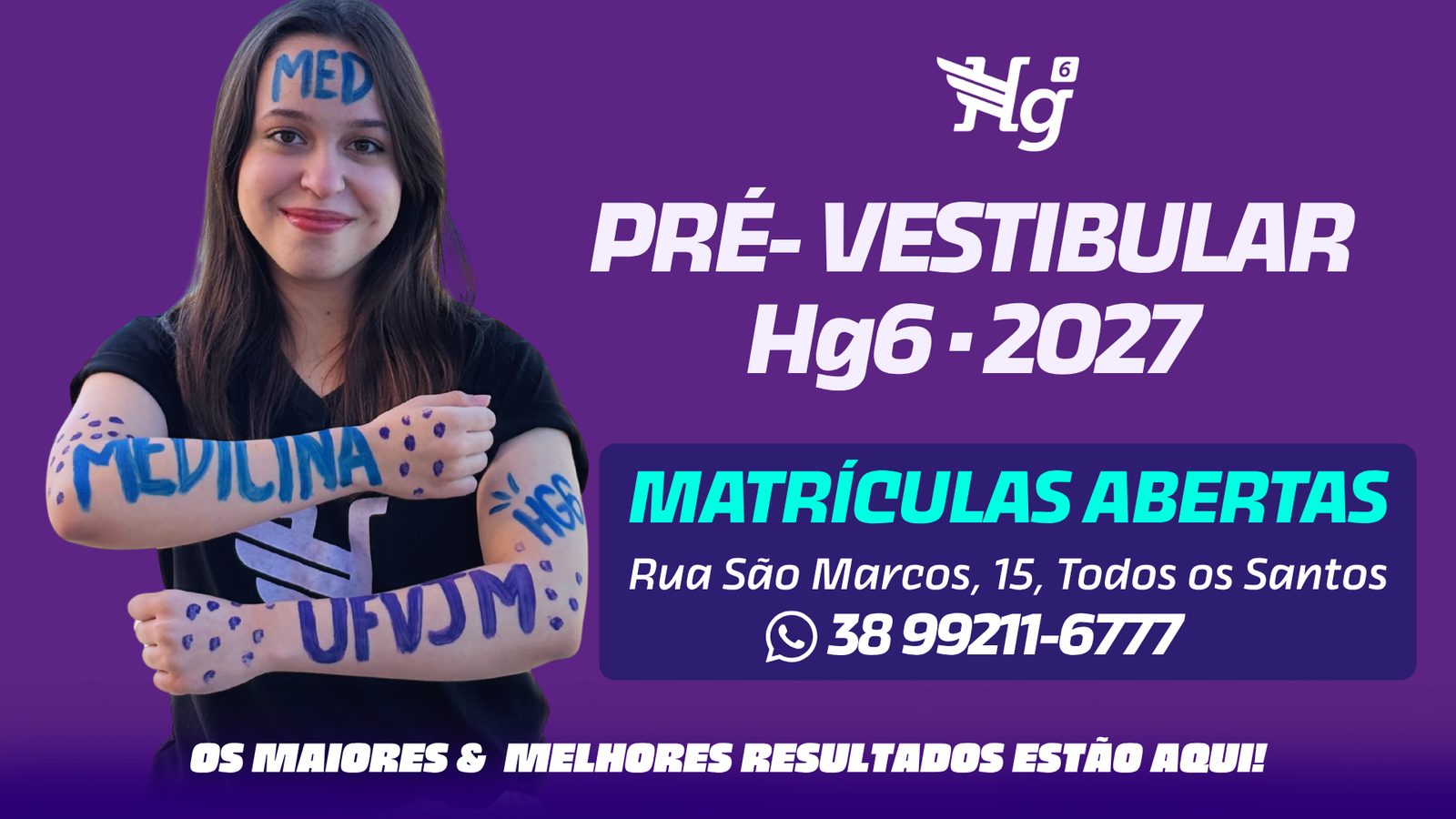 Pré-Vestibular HG6 2027 – matrículas abertas