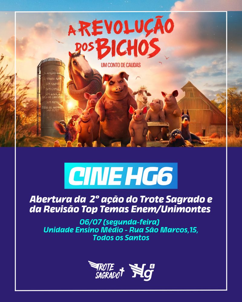Cine HG6 – abertura da 2ª ação do Trote Sagrado